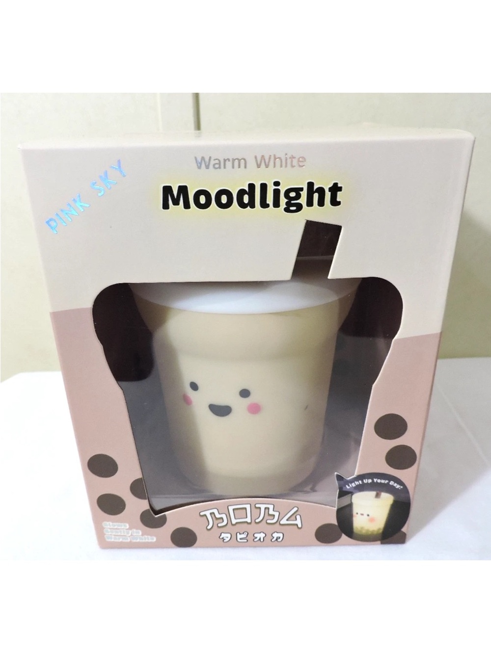 Boba Moodlight Sealed NEW IN BOX Pink Sky Mood Light (Warm White) Mood Light